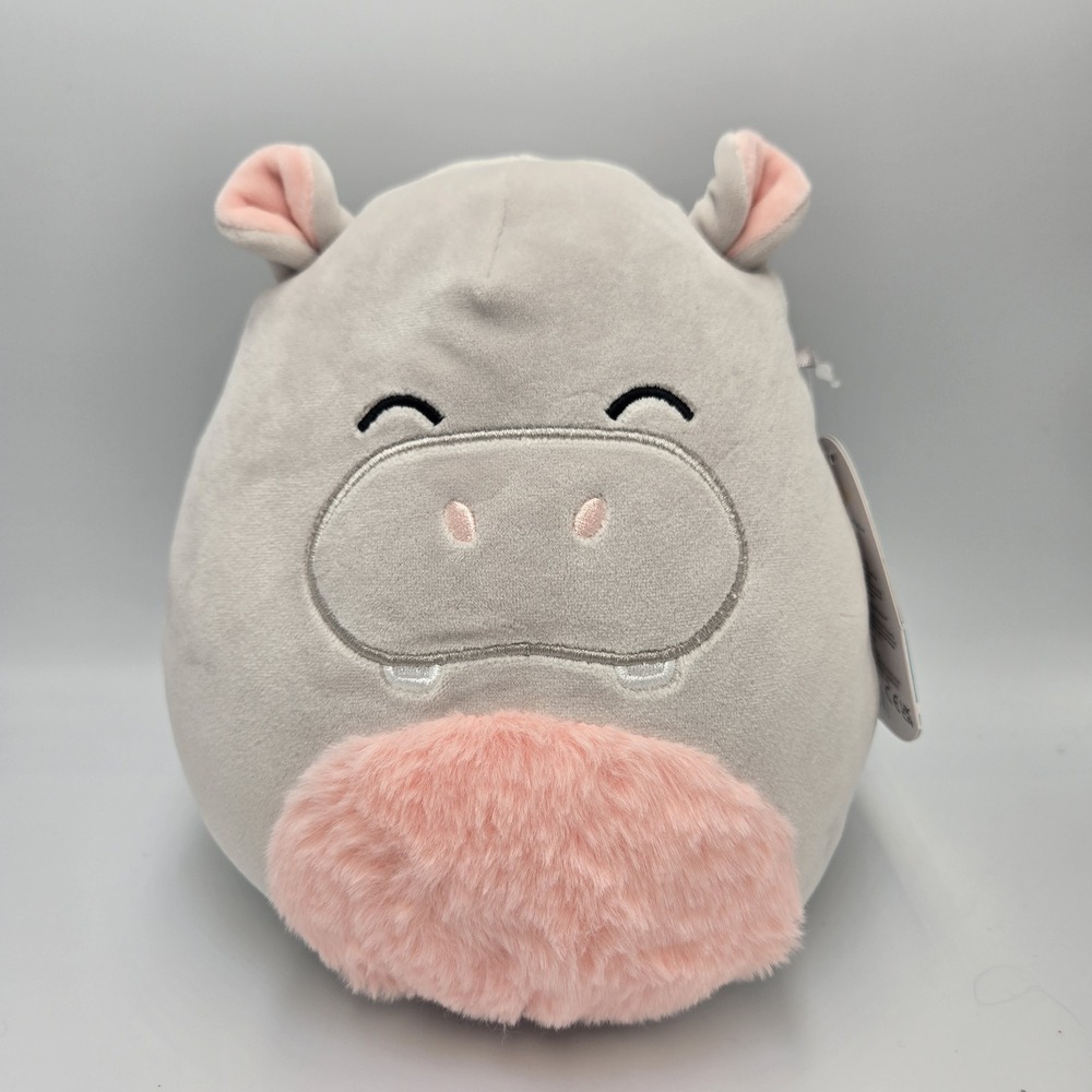 Squishmallows Harrison 8" Hippo Hippopotamus  Squishmallow NWT‎
